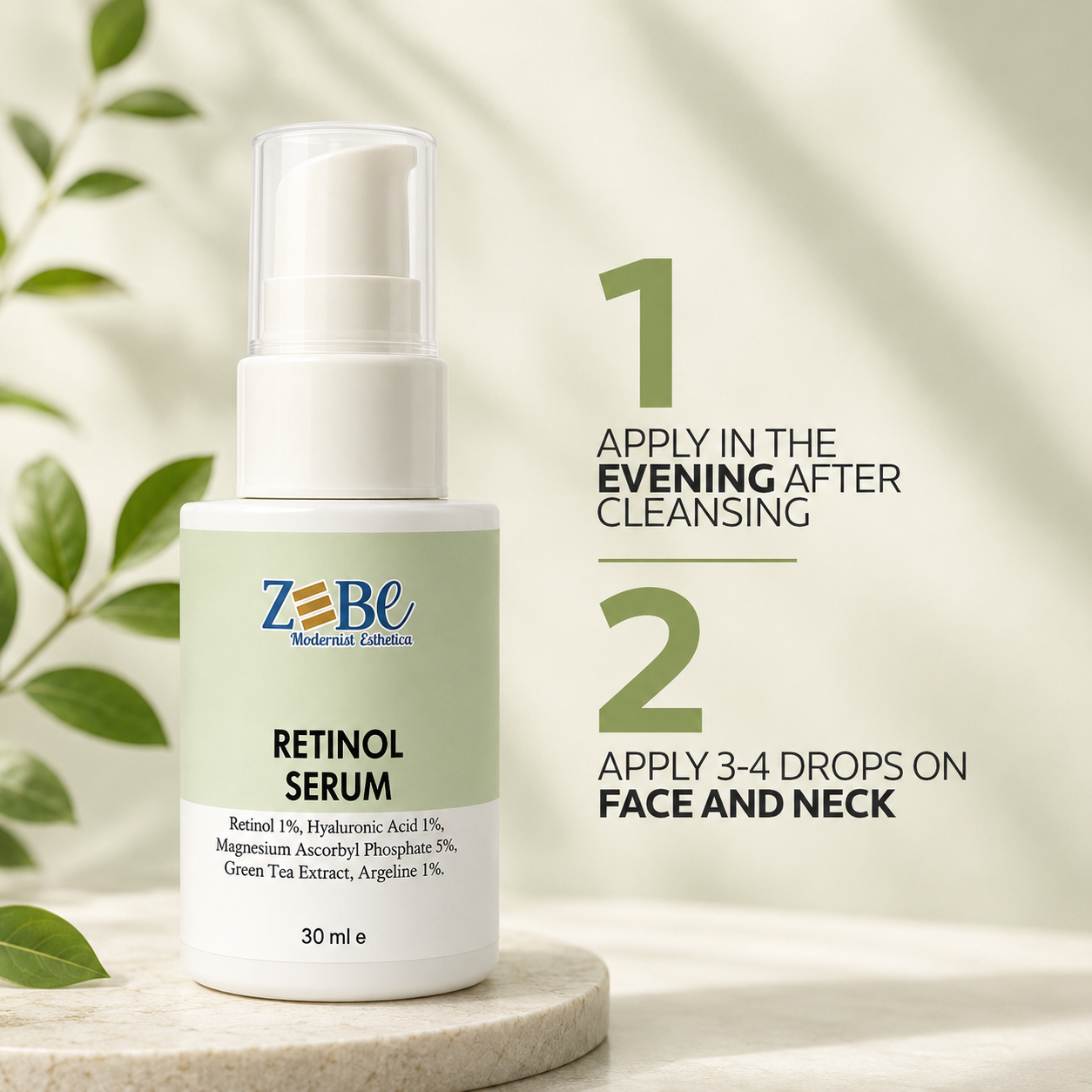 Zebe Retinol Serum – Advanced Skin Repair for Men