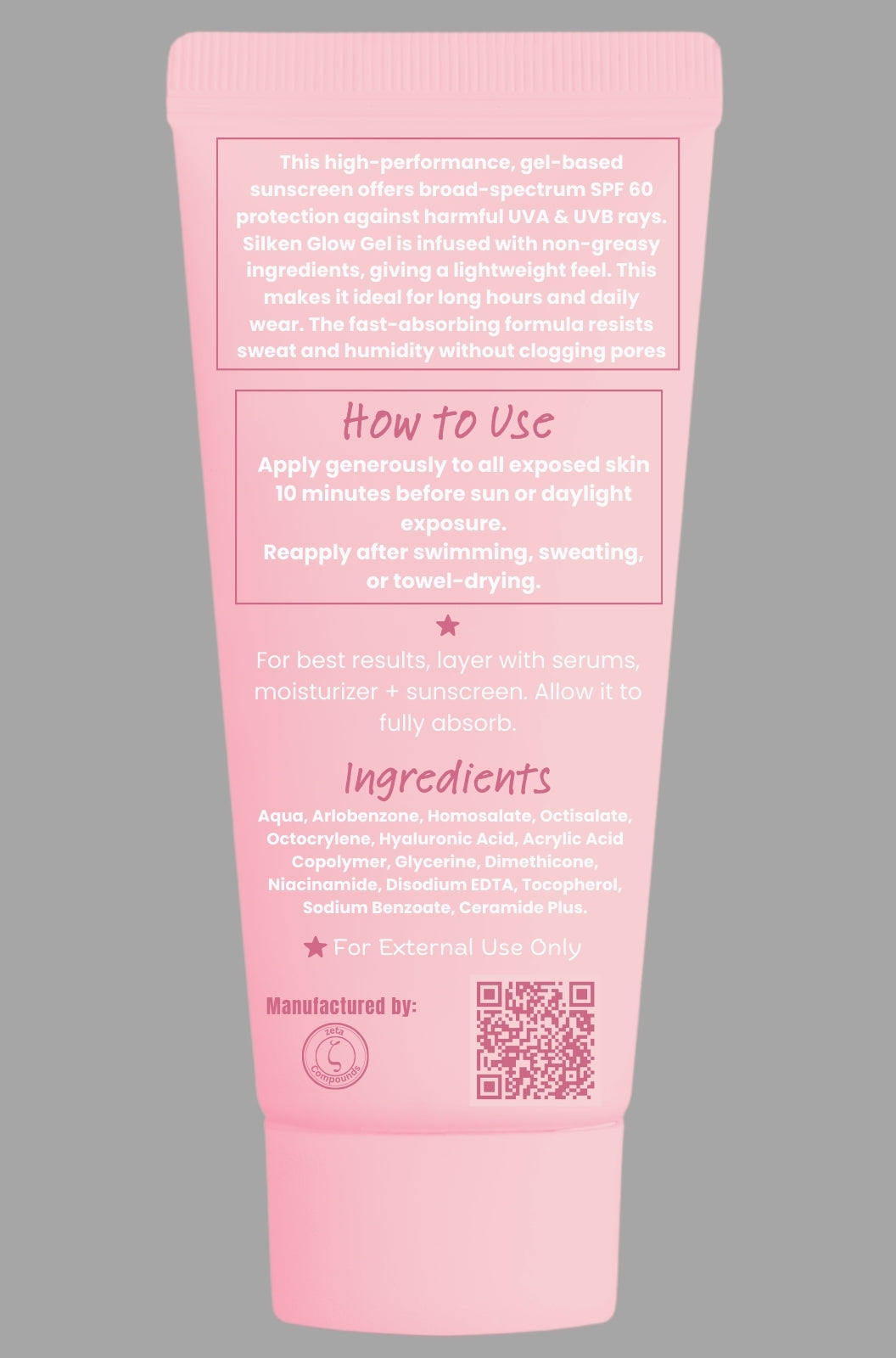 Silken Glow Gel Sunscreen 30 ml/ 1 oz