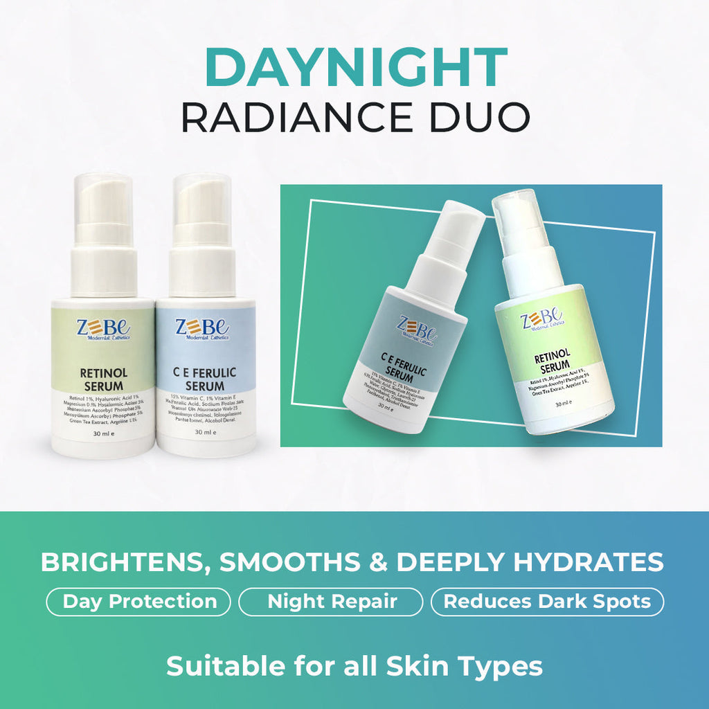 DayNight Radiance Duo "Protect by Day. Repair by Night. Glow Every Morning."